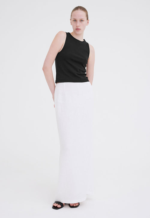 Jac+Jack Vela Linen Skirt - White